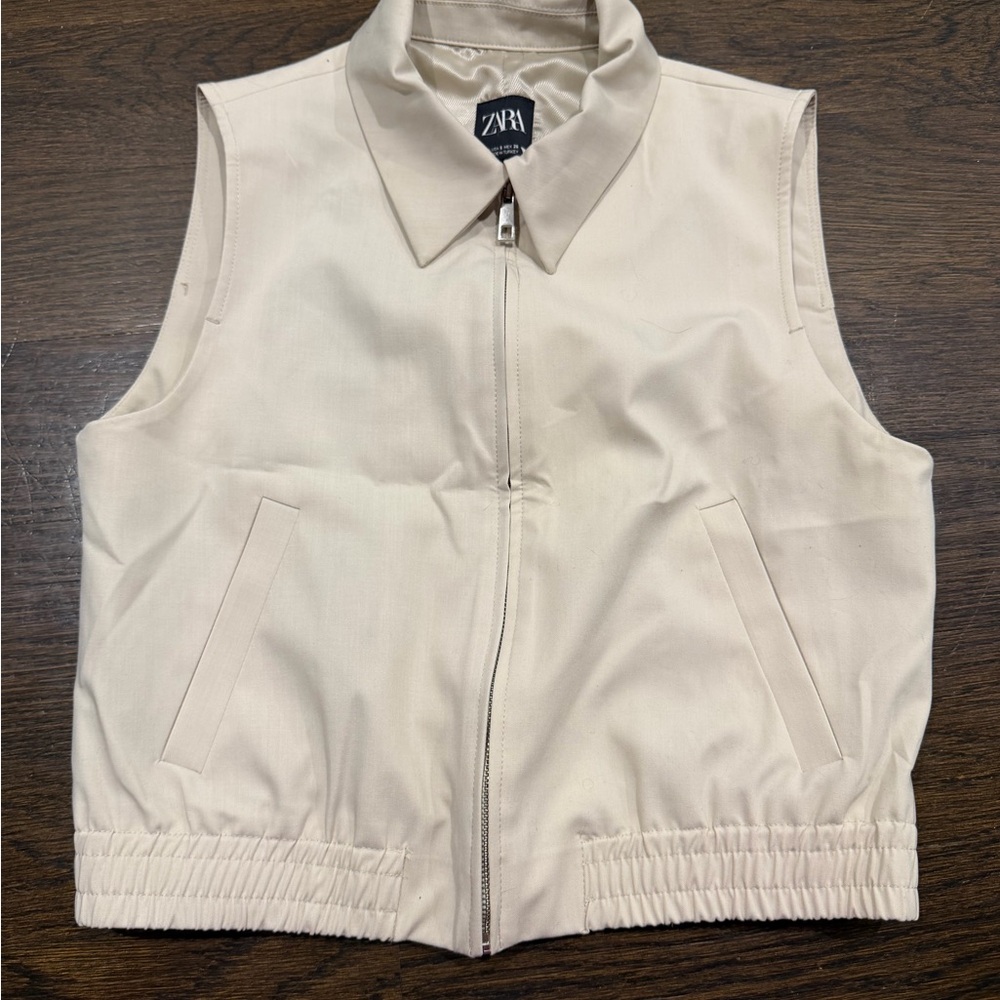 Zara Cream Sleeveless Vest